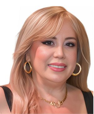 Passport-style portrait of Jocelyne Charbel Badwi, board member, wearing professional attire and smiling confidently.